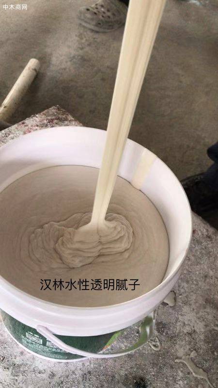 木器透明膩子廠家，漢林水性透明膩子批發，家具透明膩子